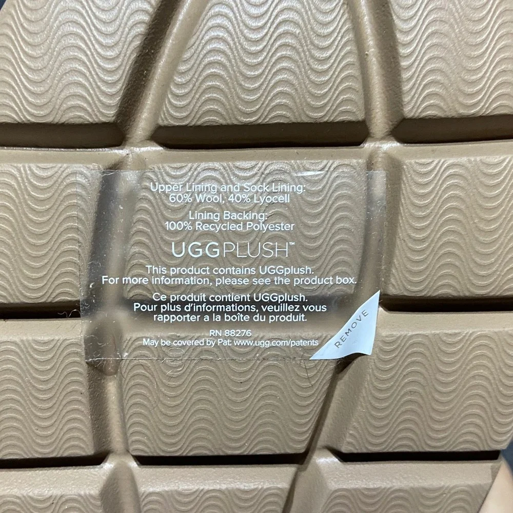 UGG Calimuze Ultra Mini Slip On Sand Suede Platform Lug Sole Boots Women's 8 NWT